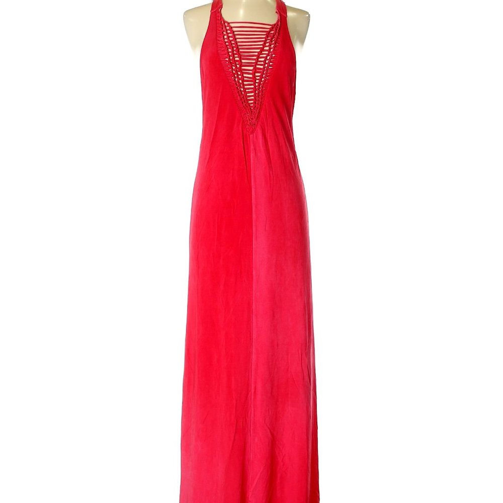 NEW $425 Catherine Malandrino Red Maxi Dress, S